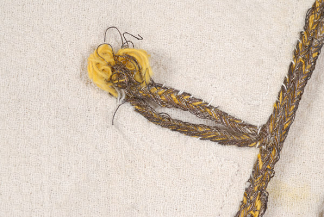 Detail of the buttonhole 