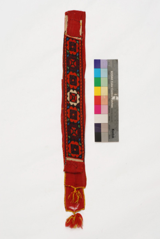 Akri, embroidered head band, accessory of the festive headdress
