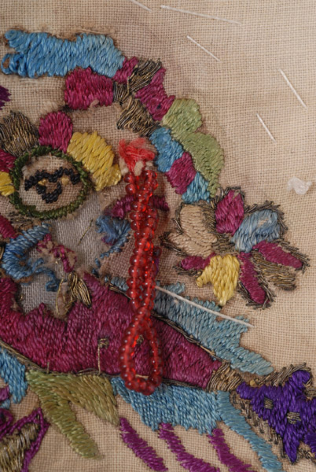 Detail of the applique decoration (charms)