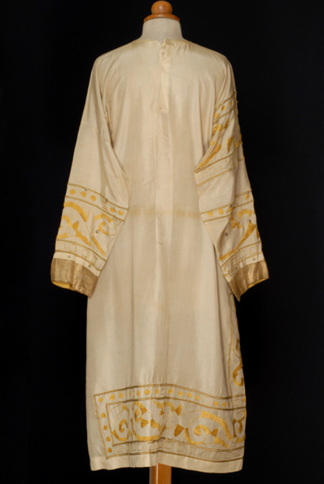 Chrysoklavo chemise for the character of Emperor Justinian, back