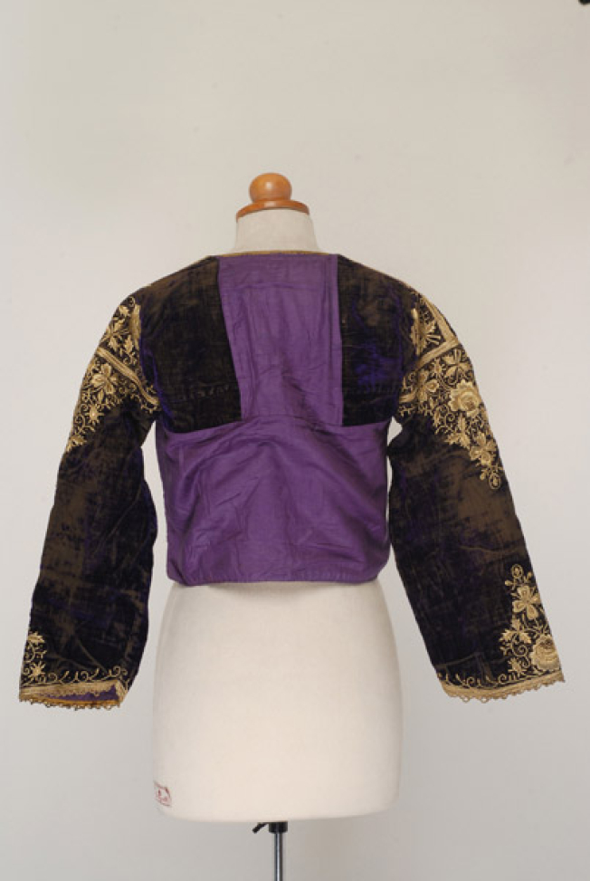 Second best zipouni with embroidery at the frame, back