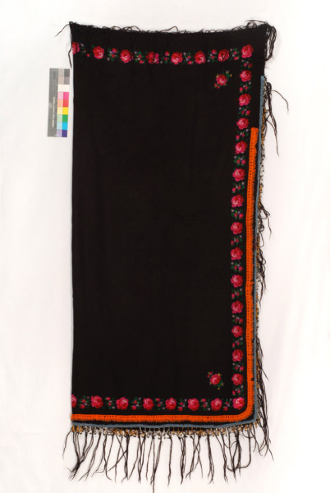 Shamia, woollen, printed head kerchief