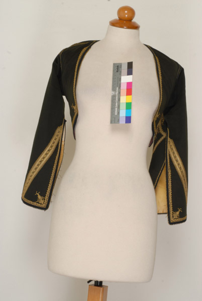 Kamizoli chatzidiko, sleeved jacket made of plush