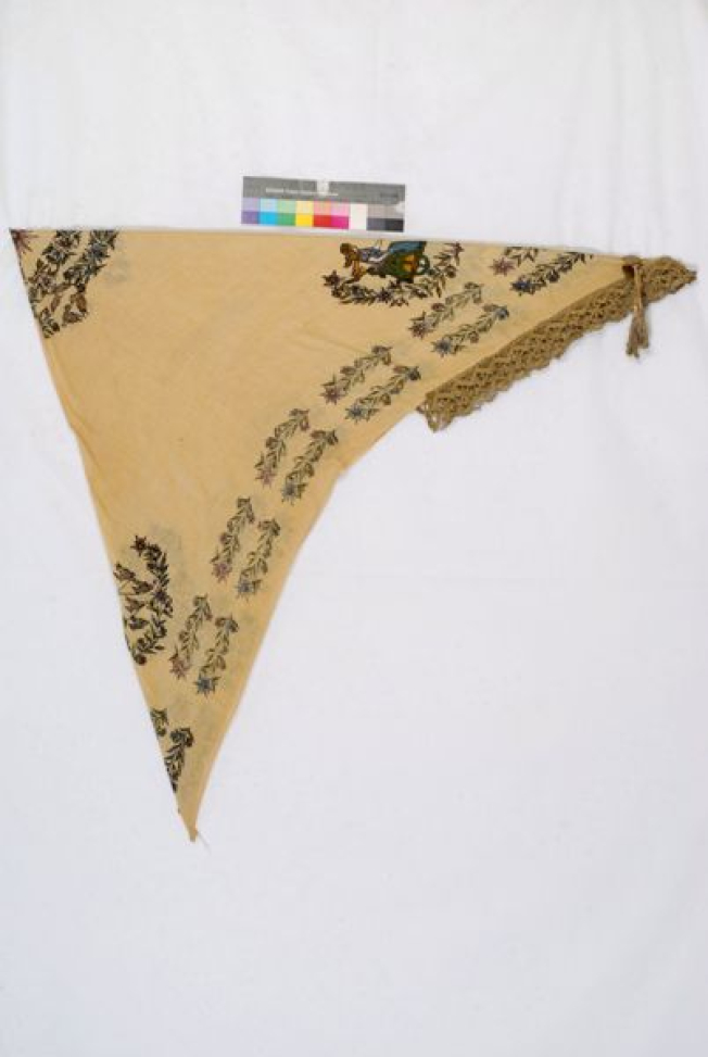 Printed cotton head kerchief