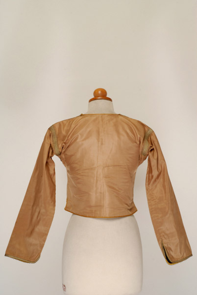 Plain satin zibouni, back