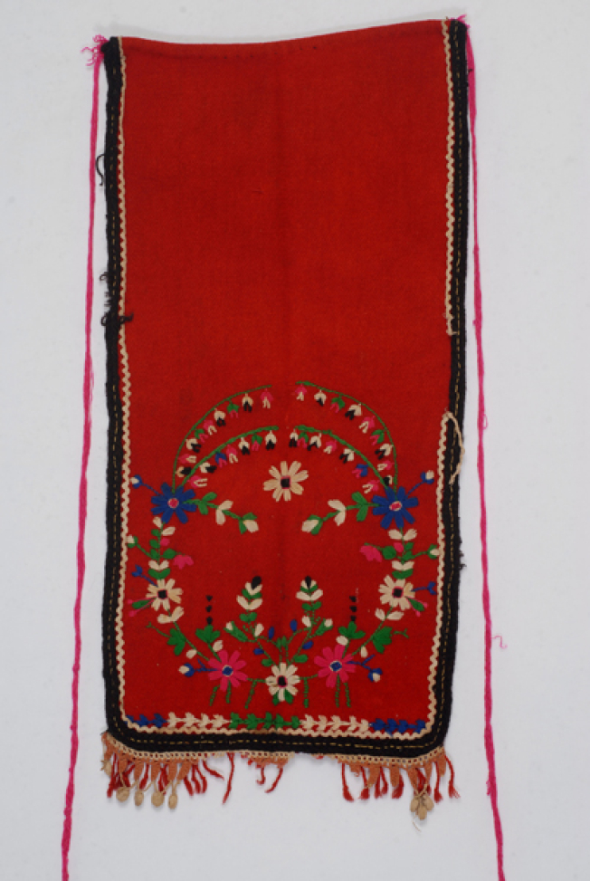 Pode, apron made of fullen wool fabric 