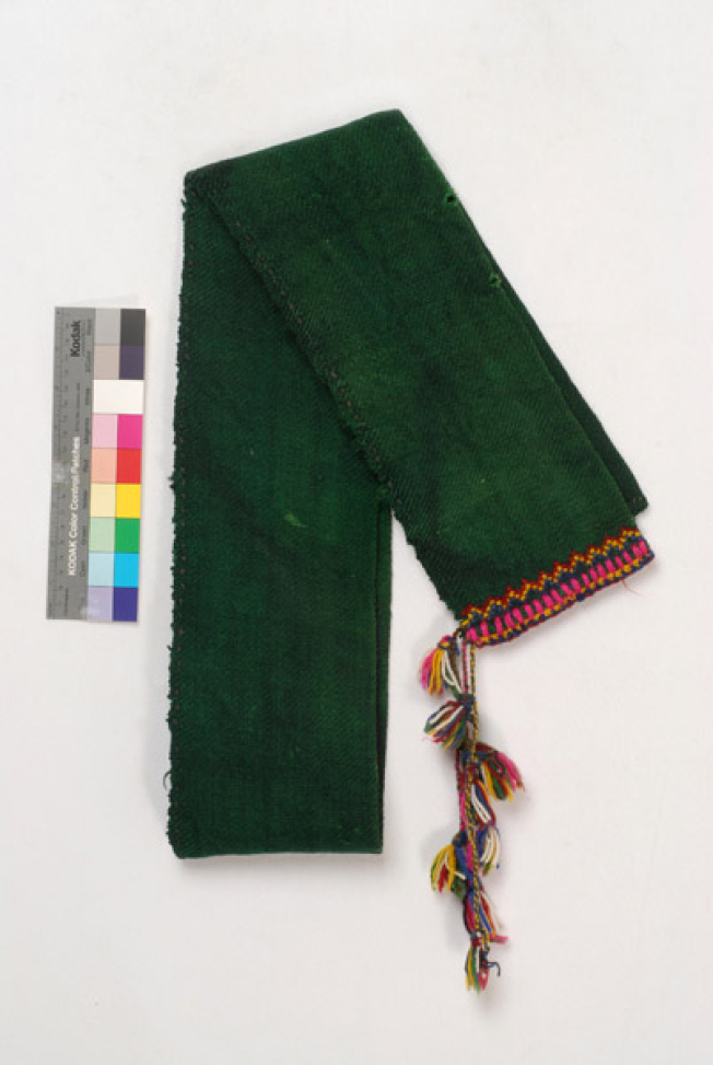 Dimeten poias, green, woven sash