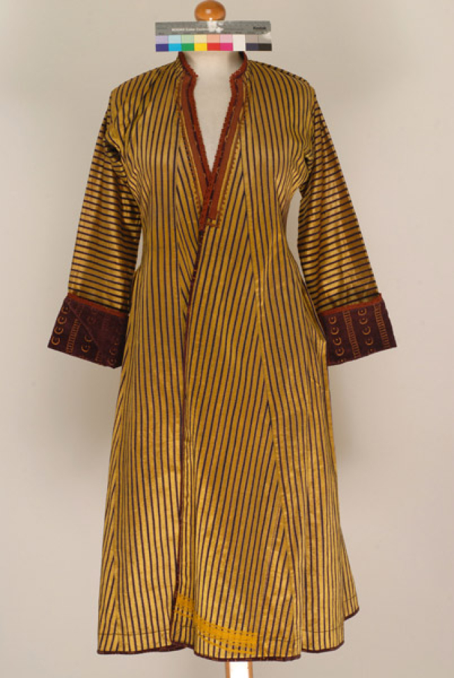 Kaftani, silk-and-cotton dress