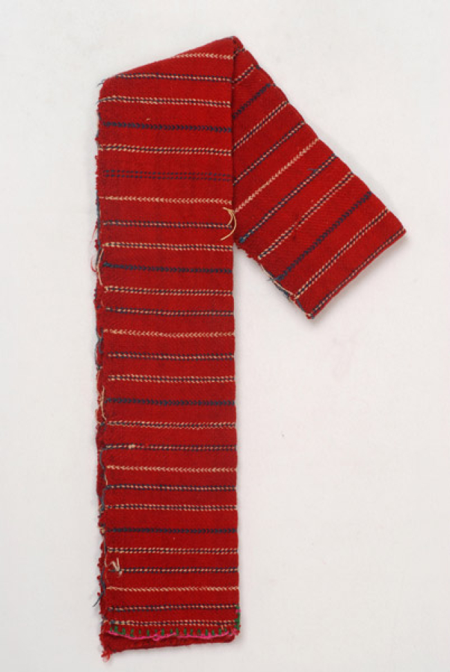 Dimeten poias me chourki, woven, striped sash