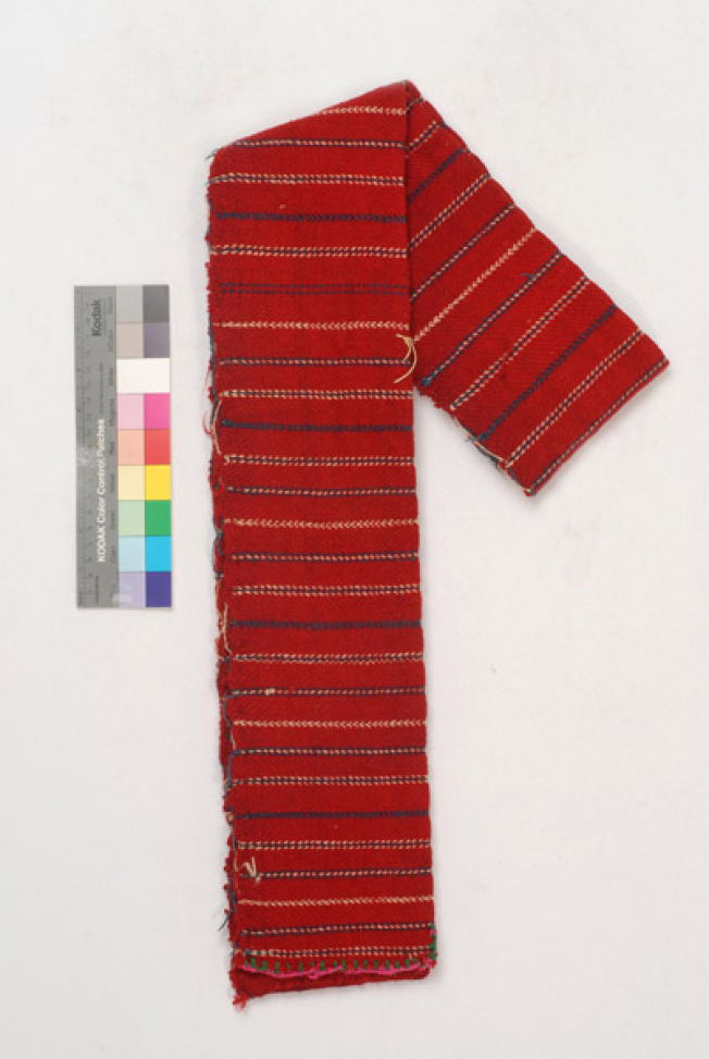 Dimeten poias me chourki, woven, striped sash