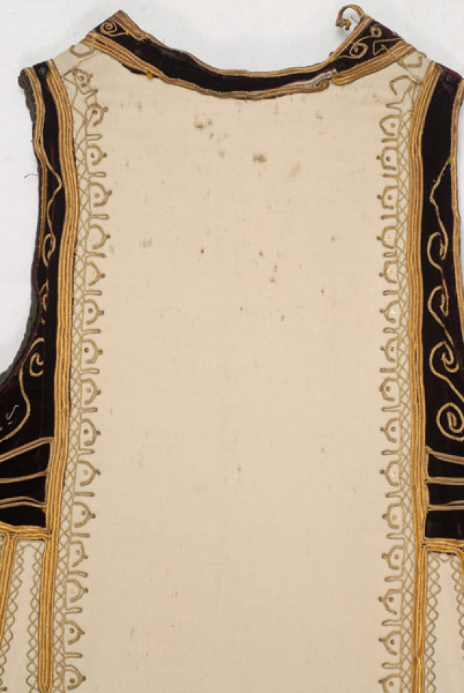 Embroidery of the back