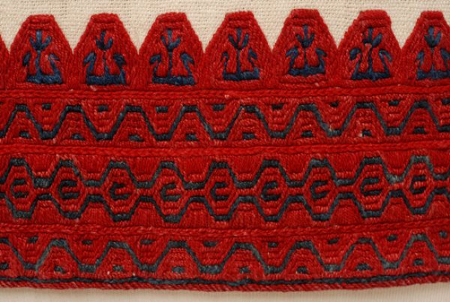 Detail of the embroidered border