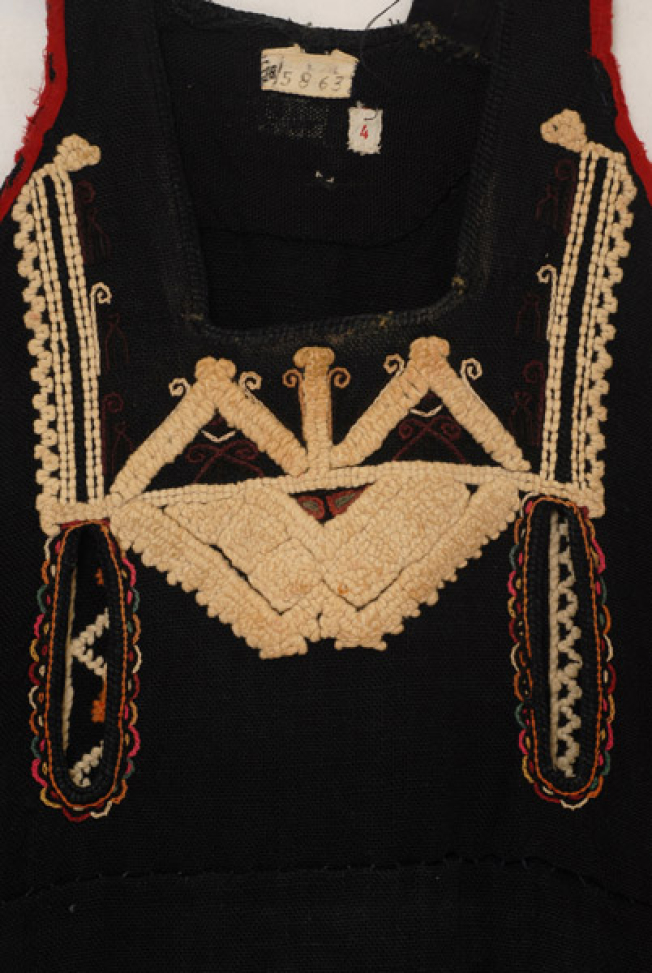 Detail of the decoration at the breast