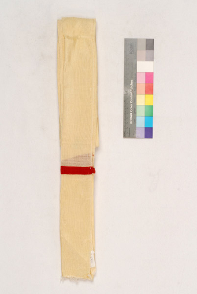 Silk, safranismeni ombolia with rouses at the edges