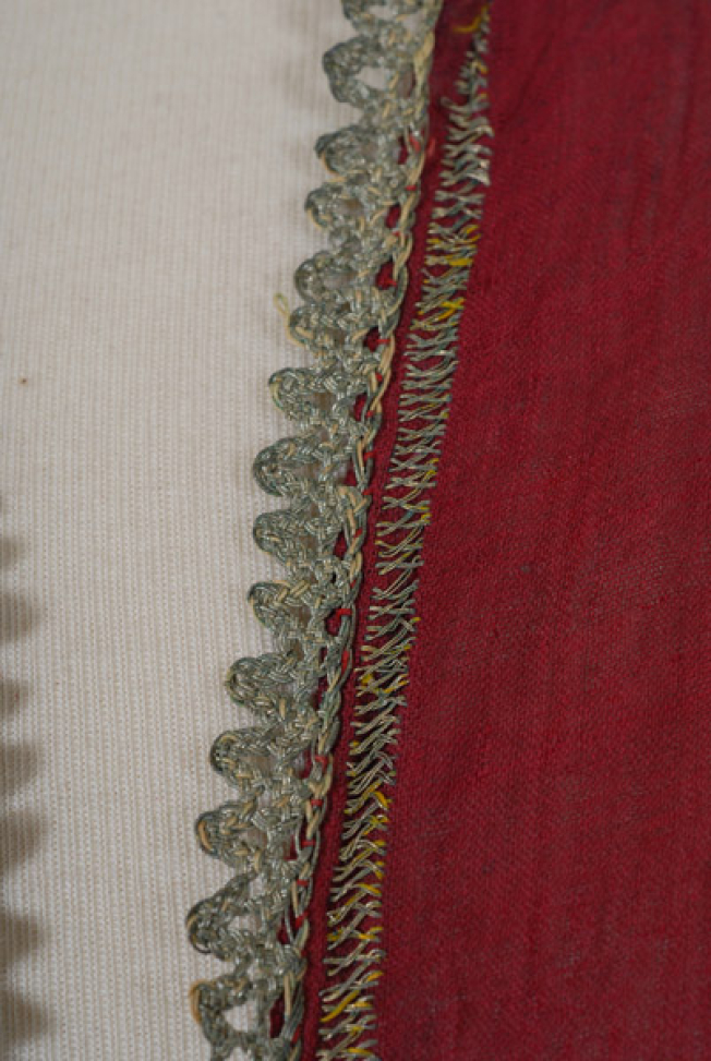 Plastron detail of the decoration