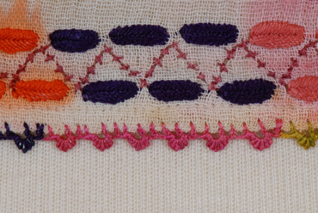 Sleeve, detail of the lace