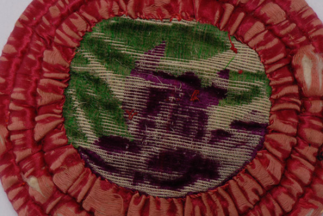 Decorative, velvet brocaded fabric