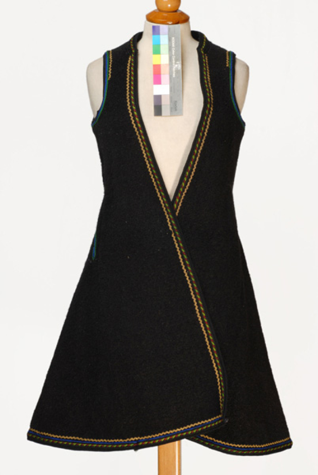 Women's, sleeveless, festive overcoat from Skopia, Florina