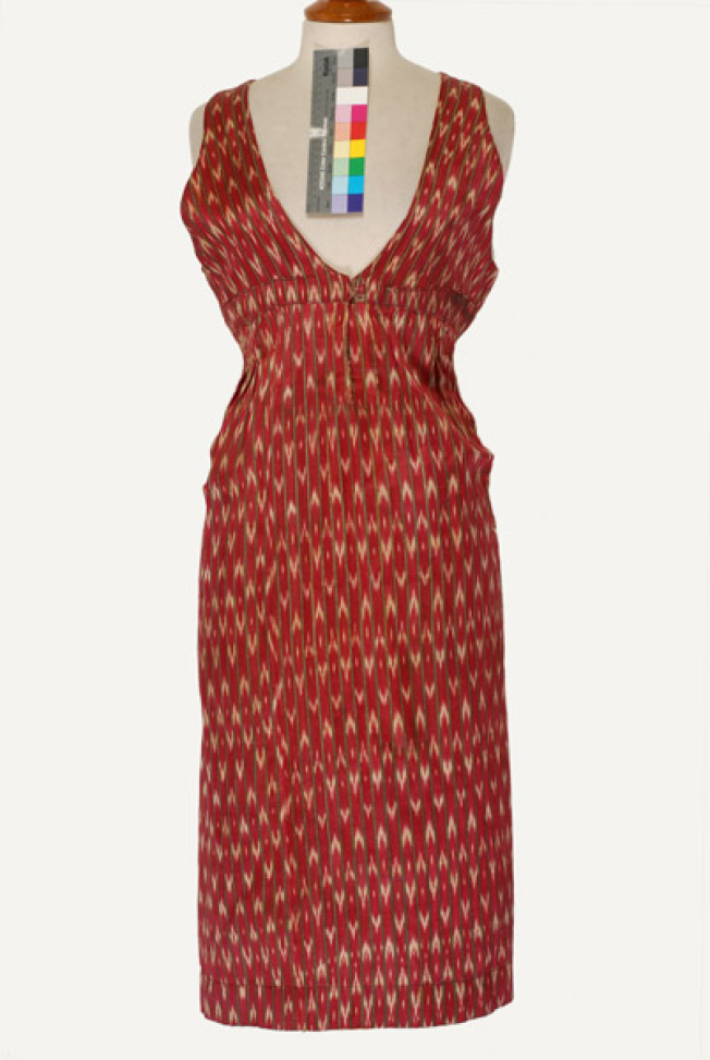 Sleeveless dress from Rhodes made of tarakli