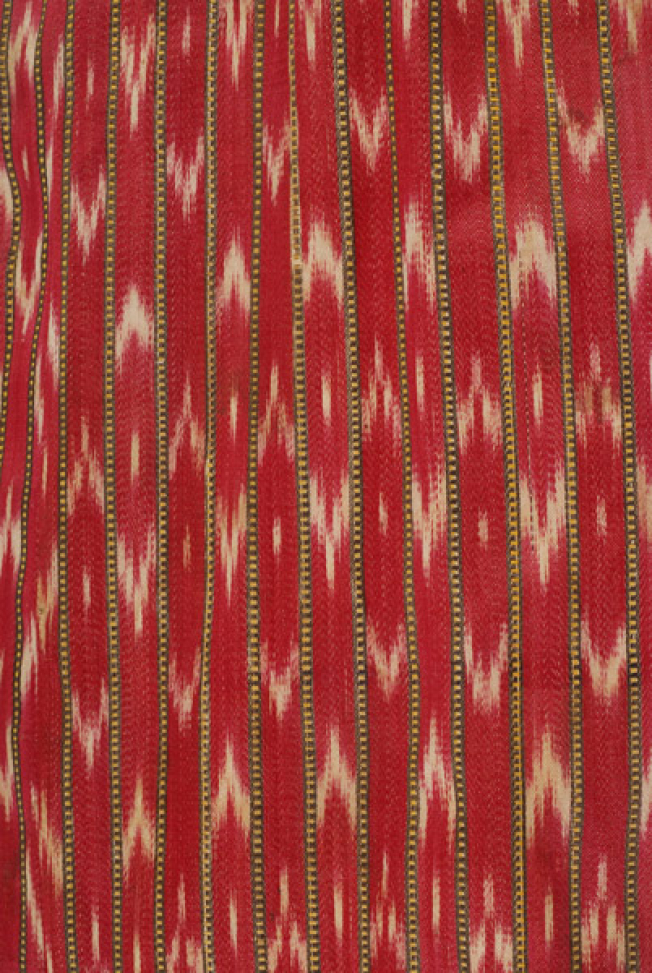 Detail of the decoration, vertical embellished stripes