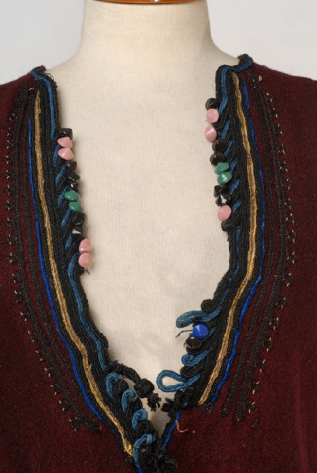 Detail of the decoration at the chest