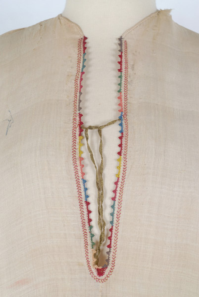 Plastron, detail of the decoration