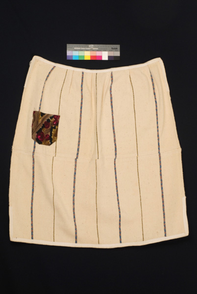 Woollen, handwoven apron