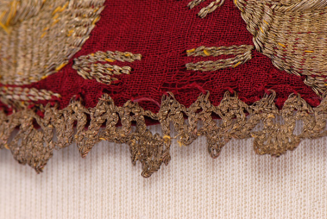 Border, detail of the lace