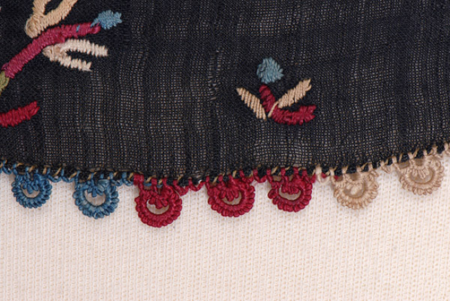Border, detail of the lace
