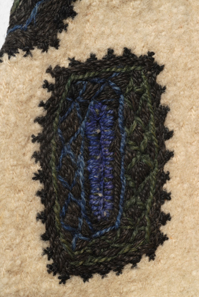 Small embroidered pocket