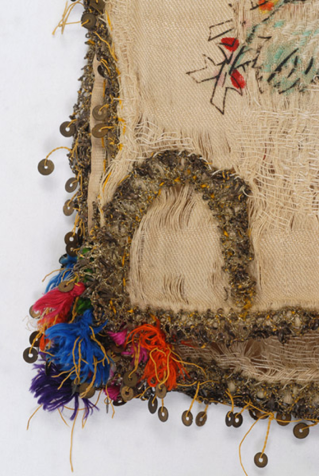 Decoration at the corner of the kerchief
