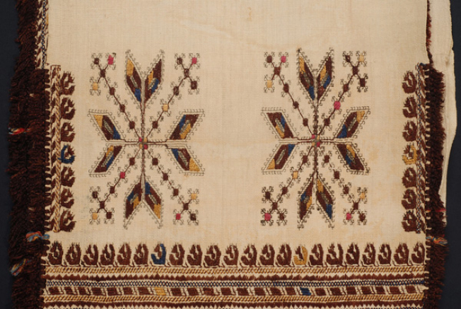 Upper embroidery of the bolia