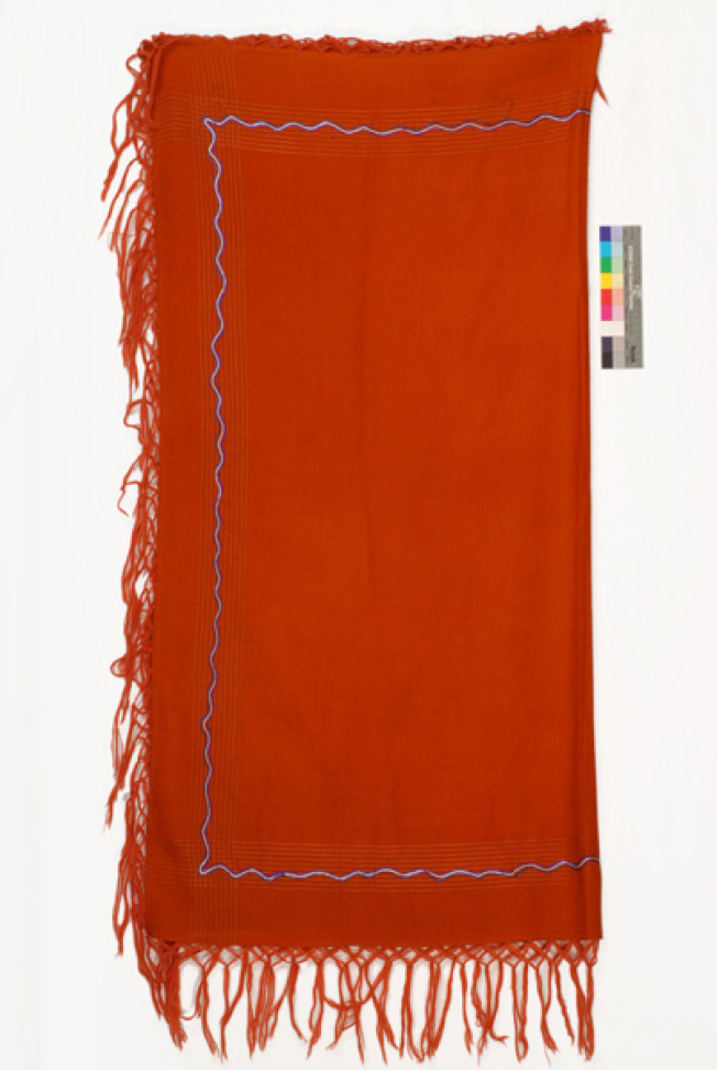 Woollen head kerchief from Xiropotamos, Drama
