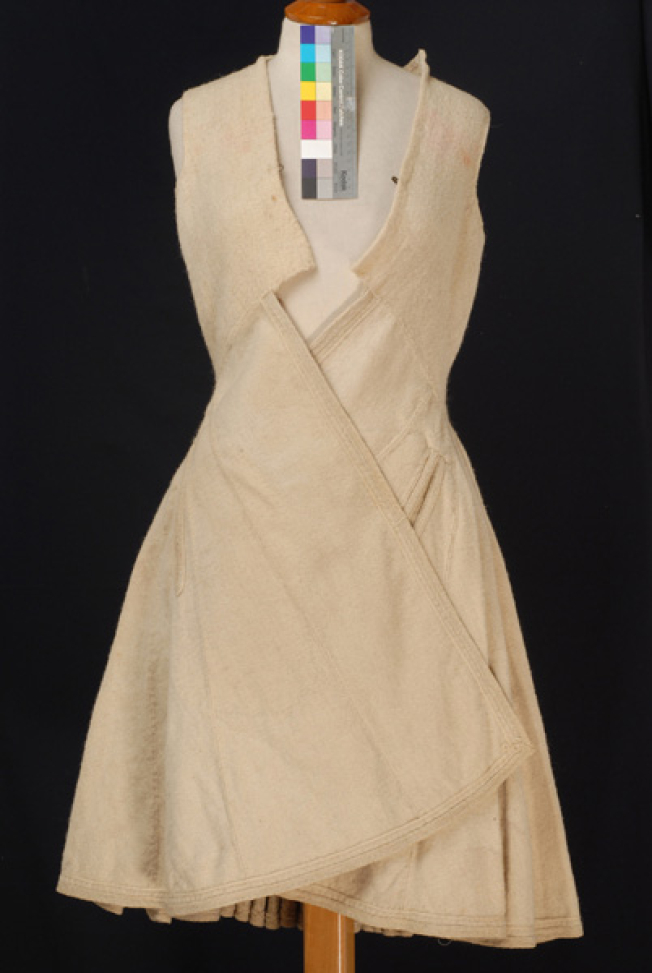 Kontosia or foustanela, men's, sleeveless, festive overcoat