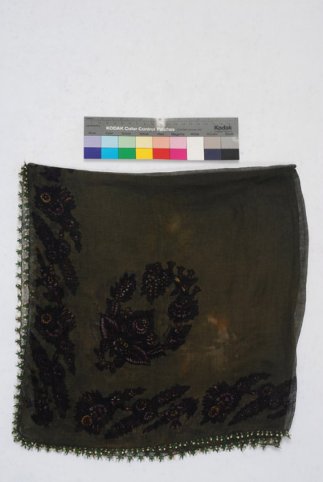 Kouroukla or tsiberka, women`s head kerchief from Cyprus