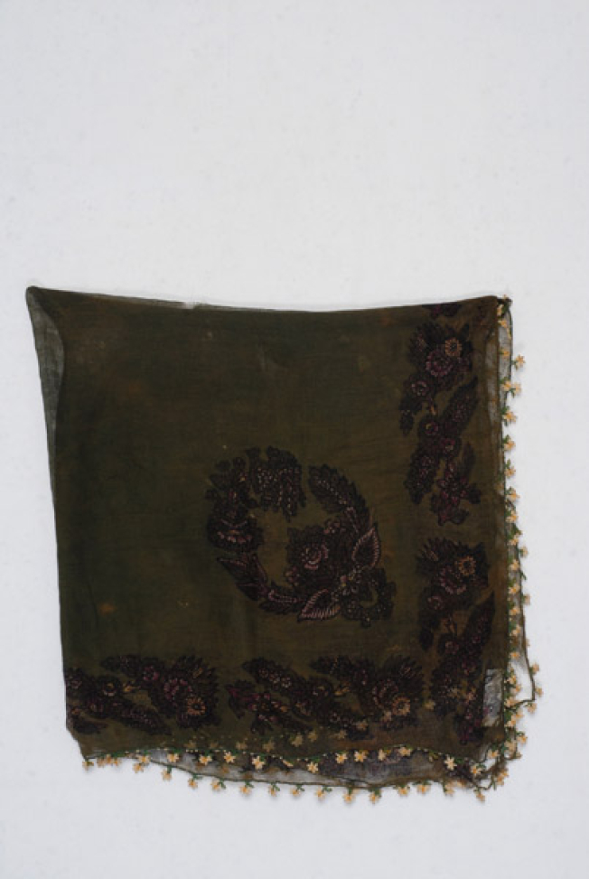 Kouroukla or tsiberka, women`s head kerchief from Cyprus
