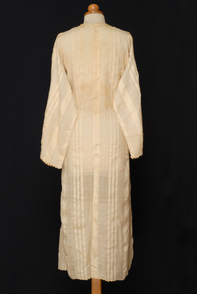 Bridal chemise, back