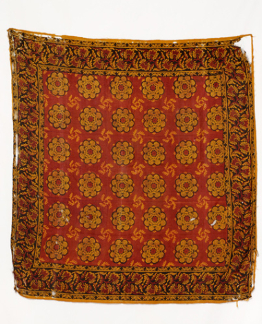Alepiskanika, silk head kerchief with printed decoration