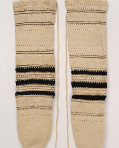 Pair of men's knitted stockings
