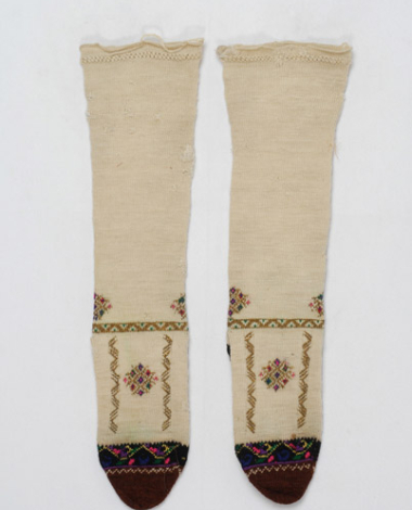 Stockings with rich decoration with mytoftera and ploumia