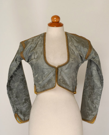 Zibouni made of brocaded fabric, sleeved jacket