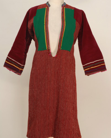 Vlaska chalatza, woollen, sleeved, festive and bridal dressfoustani (dress)