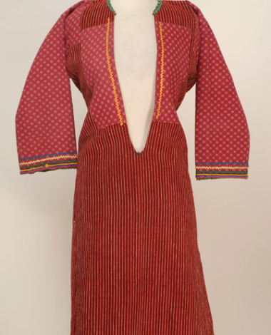 Vlaska chalatza, woollen, sleeved, bridal and festive foustani (dress)