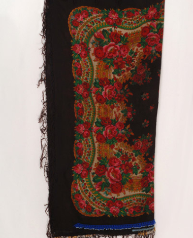 Shamia, woollen, printed head kerchief
