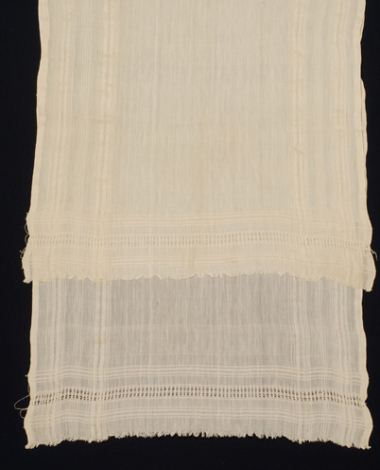 Silk-and-cotton bolia with embellished linear decoration