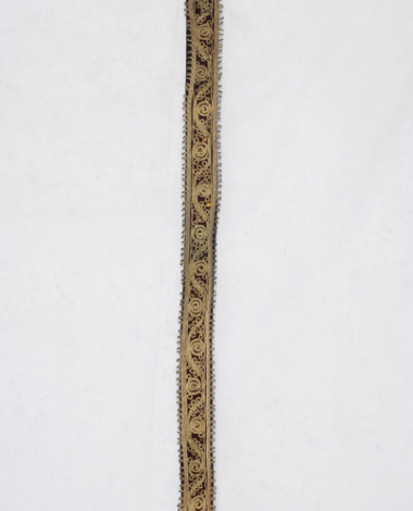 Kapoutsali, velvet, gold embroidered chin-strap