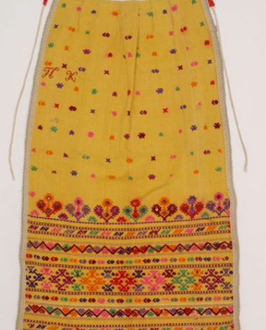 Woollen handwoven apron from Attica