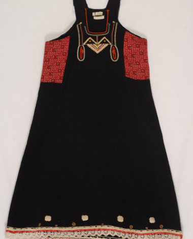 Tsoukna, sleeveless foustani (dress) of the elderly woman