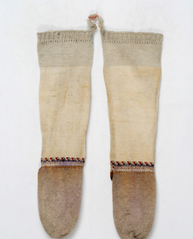 Stockings with mytoftera and ploumia at the heel