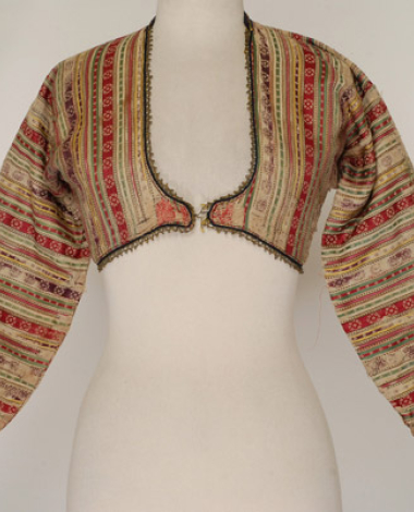 Sleeved jacket from Rhodes made of tarakli